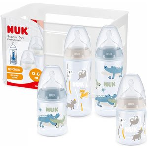 NUK First Choice+ set de 4 biberones anticólicos