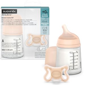 Suavinex, Biberón Anticólico + Chupete Zero Zero