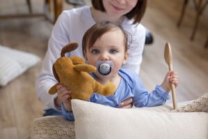 Juguetes para bebés de 0 a 12 meses 2 chupetes personalizados