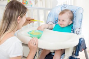 Cuidado del bebé con Uriage bebé 3 trona adecuada para mi bebé