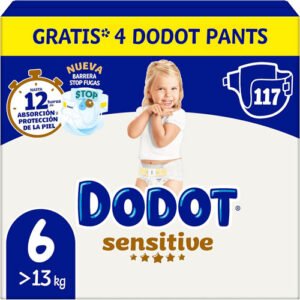Dodot Bebé Sensitive Pañales, Talla 6, +13 kg