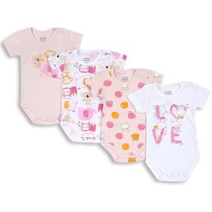 Chicco Pack Body de Manga Corta, Bebé - Unisex