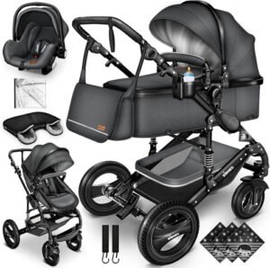 KIDUKU® Carrito de Bebé 3 en 1 | Silla de Paseo para Niños