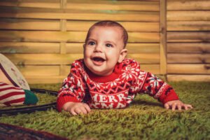 A qué edad se sienta un bebé