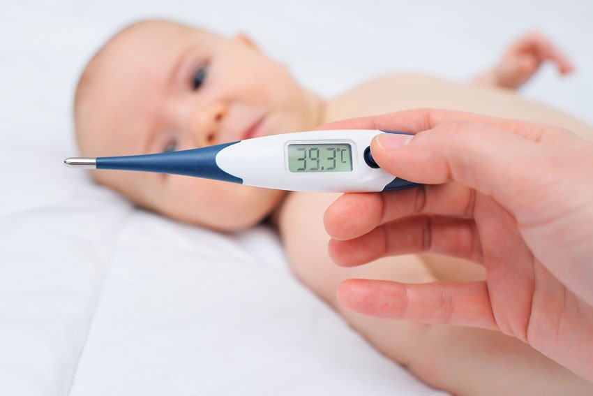 los signos de fiebre en bebés