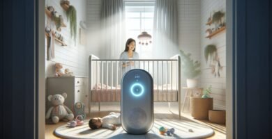monitor de control de ruido para bebes