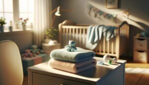 Cuidado del bebé con Uriage bebé 8 Toalla pequeña y suave para bebés