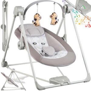 Columpio Eléctrico Plegable para Bebés con Tecnología TrueSpeed