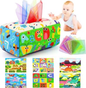 Bebe Juguete Montessori- Caja de pañuelos