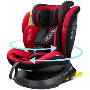 Reecle I-Size Silla de Coche Giratoria 360 con ISOFIX